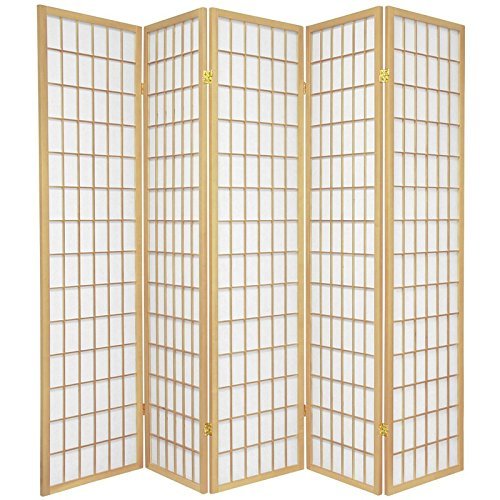 Panel Shoji Screen Room Divider 3-10 Panel (3 Panel, Black, White, Cherry, Natural)