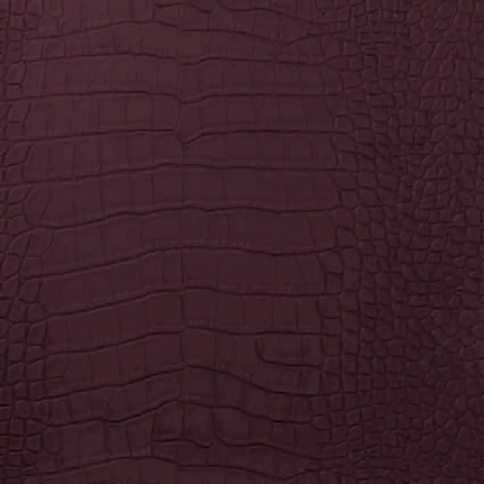 Ronit Textile Dark Burgundy Vinyl Crocodile (By The Yard 36'' X 52'') 100% Polyester-Upholstery, Car Interiors, Bags, DIY.