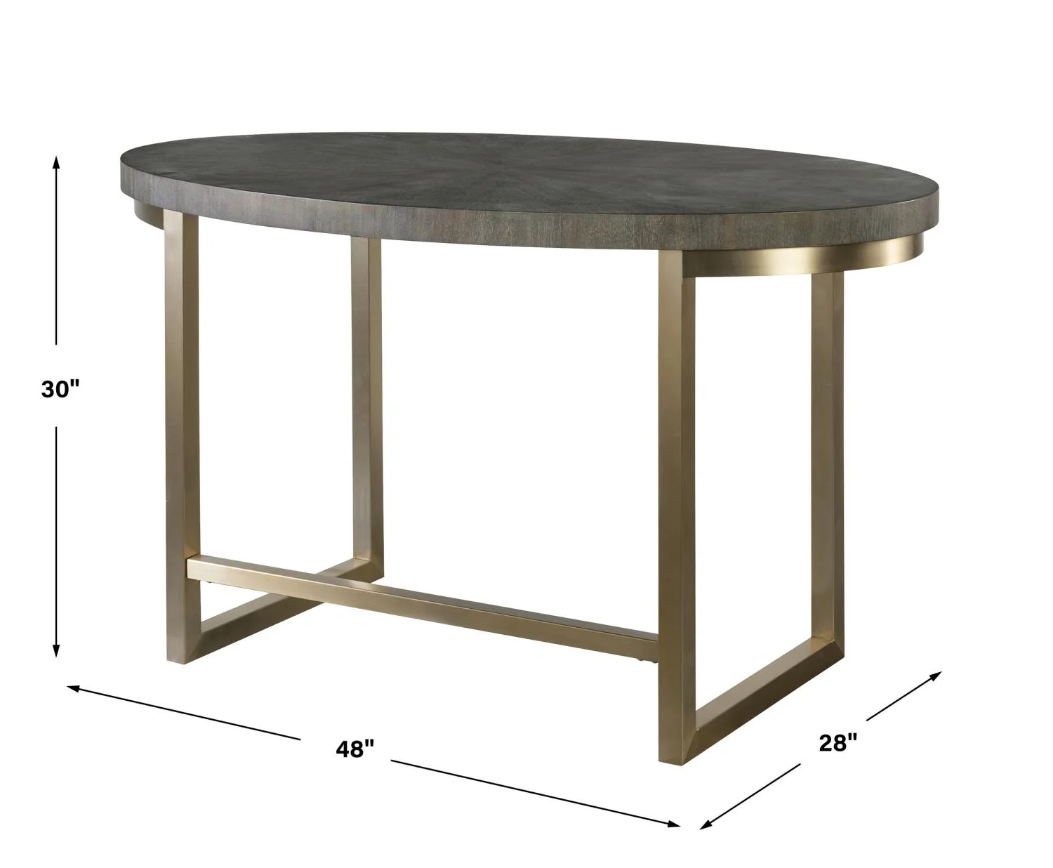 25198-Uttermost-Taja - Oval Desk-30 Inches Tall and 48 Inches Wide
