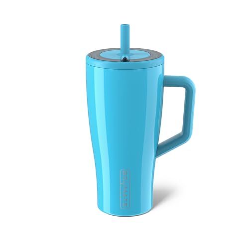 BrüMate Era 40 oz Tumbler with Handle and Straw | 100% Leakproof Insulated Tumbler with Lid and Straw | Made of Stainless Steel | Cup Holder Friendly Base | 40oz (Nightfall Blue)