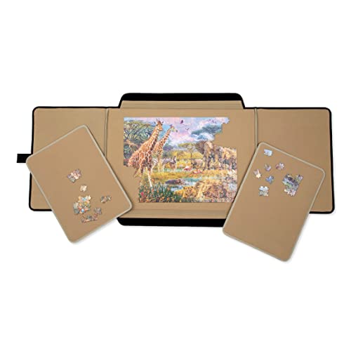 Bits and Pieces - 1500 Piece Size Porta-Puzzle Jigsaw Caddy - Puzzle Accessories - Puzzle Table - 24½