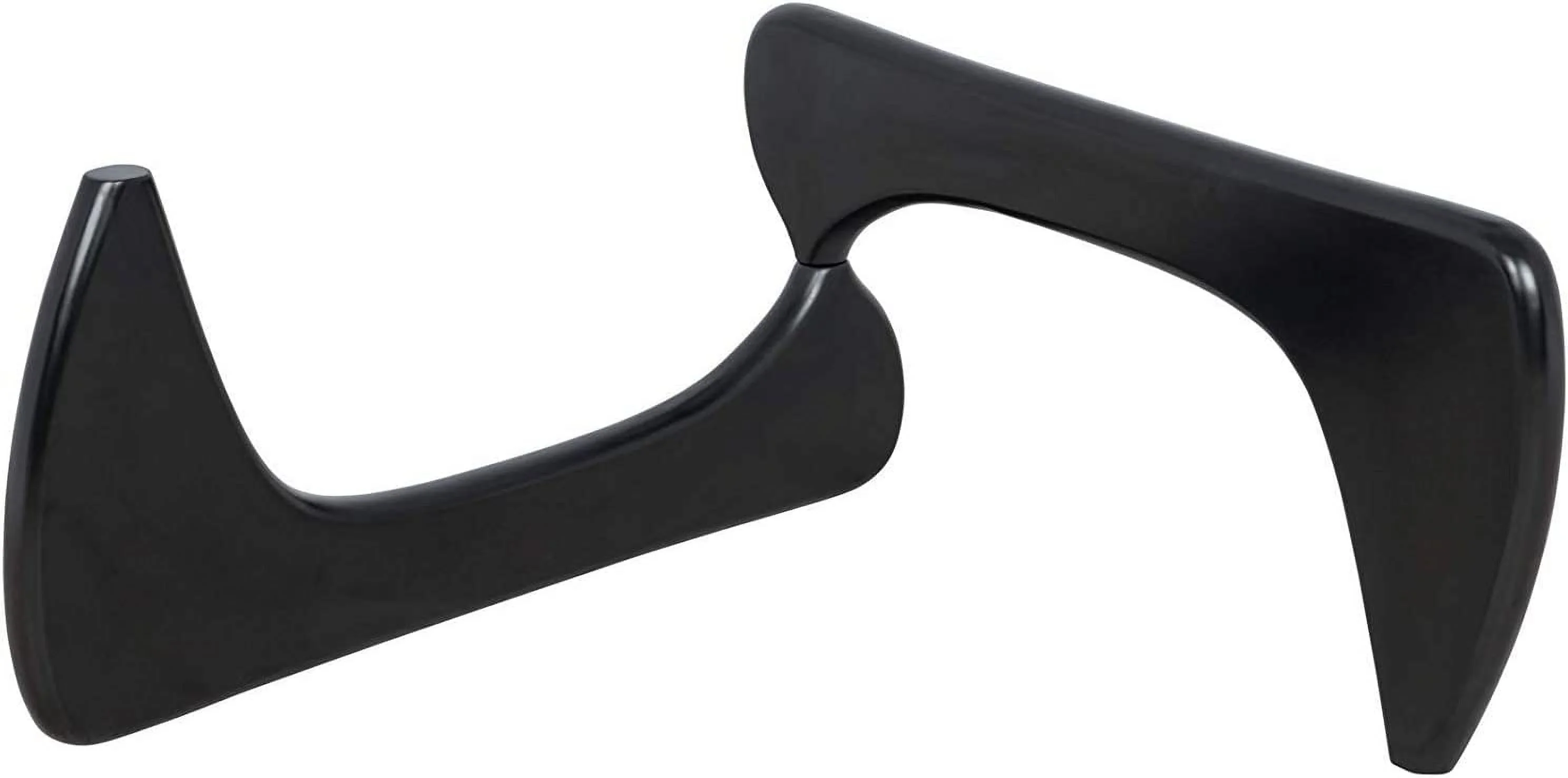 Modern Triangle Coffee Table Feet Only  2 Pieces Interlocking Solid Ash Wood Base  Scratch Resistant & Durability. Fit for Living Room  Leisure Area  Coffee House etc. (Black)