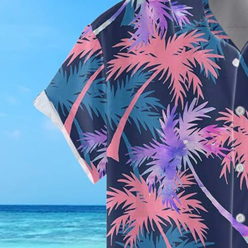 Mens Vacation Shirts Printed Casual Shirt Mens Vacation Shirts Mens Funny Hawaiian Button Down Shirts Button Down