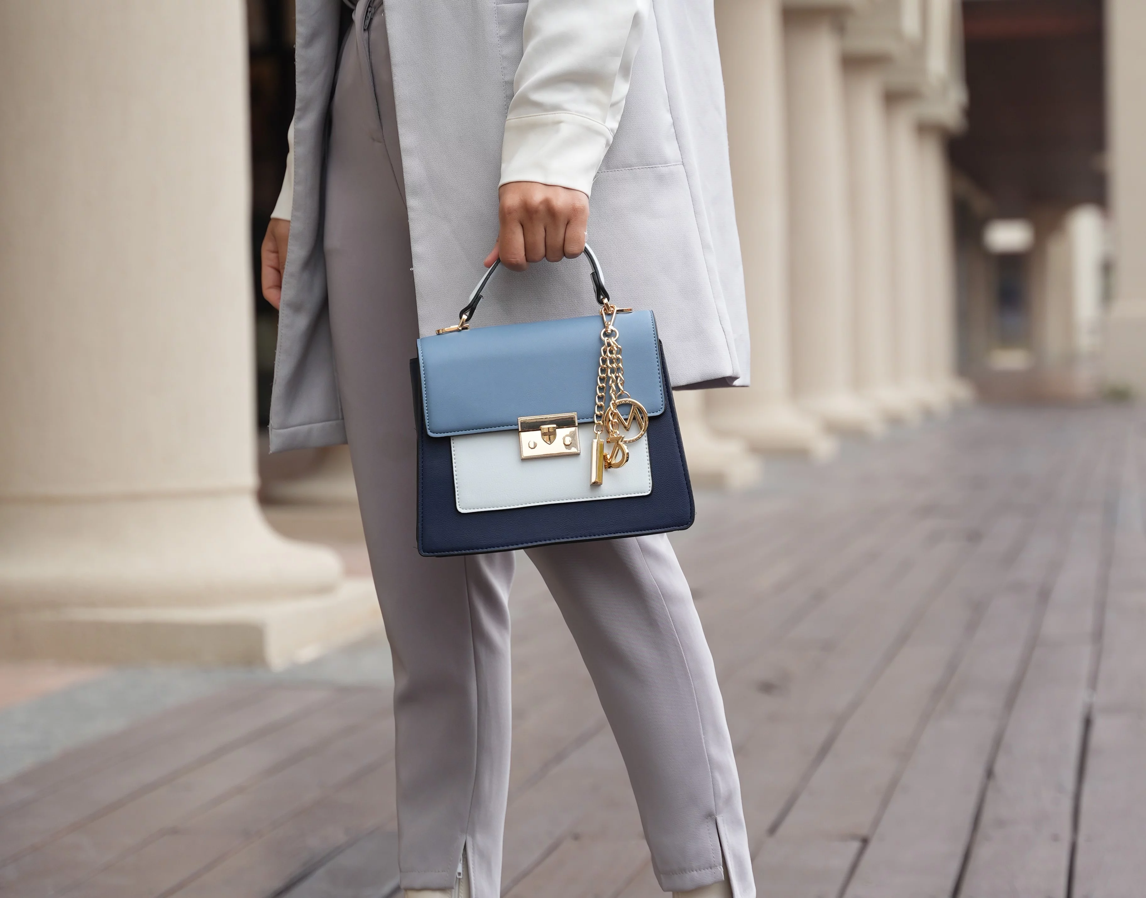 MKF Collection Women's Quinzel Shoulder Handbag by Mia K., Blush