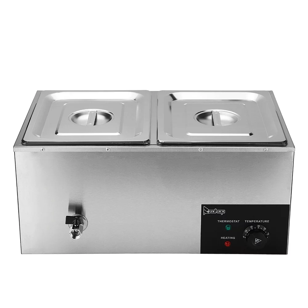Ktaxon 10.6Qt 2-Pan Electric Food Warmer Stainless Steel Food Warmer