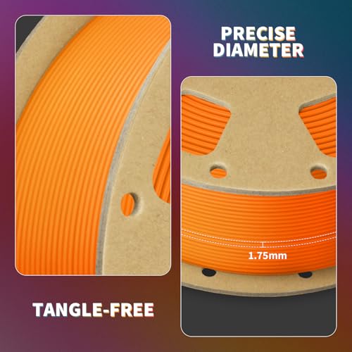 OVERTURE PLA Filament 1.75mm PLA 3D Printer Filament, 2kg Cardboard Spool (4.4lbs), Dimensional Accuracy +/- 0.02mm, Fit Most FDM Printer (Black 2-Pack)