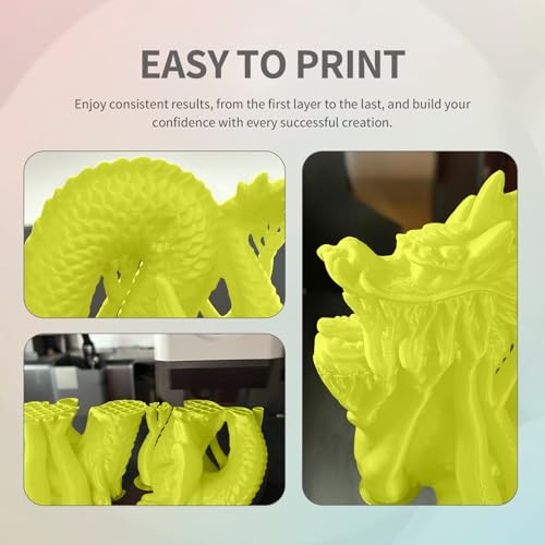 OVERTURE PLA Filament 1.75mm PLA 3D Printer Filament, 2kg Cardboard Spool (4.4lbs), Dimensional Accuracy +/- 0.02mm, Fit Most FDM Printer (Black 2-Pack)