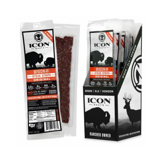 Midwest Distribution 129156 Icon 2 oz Original Bison Strip, Case of 8