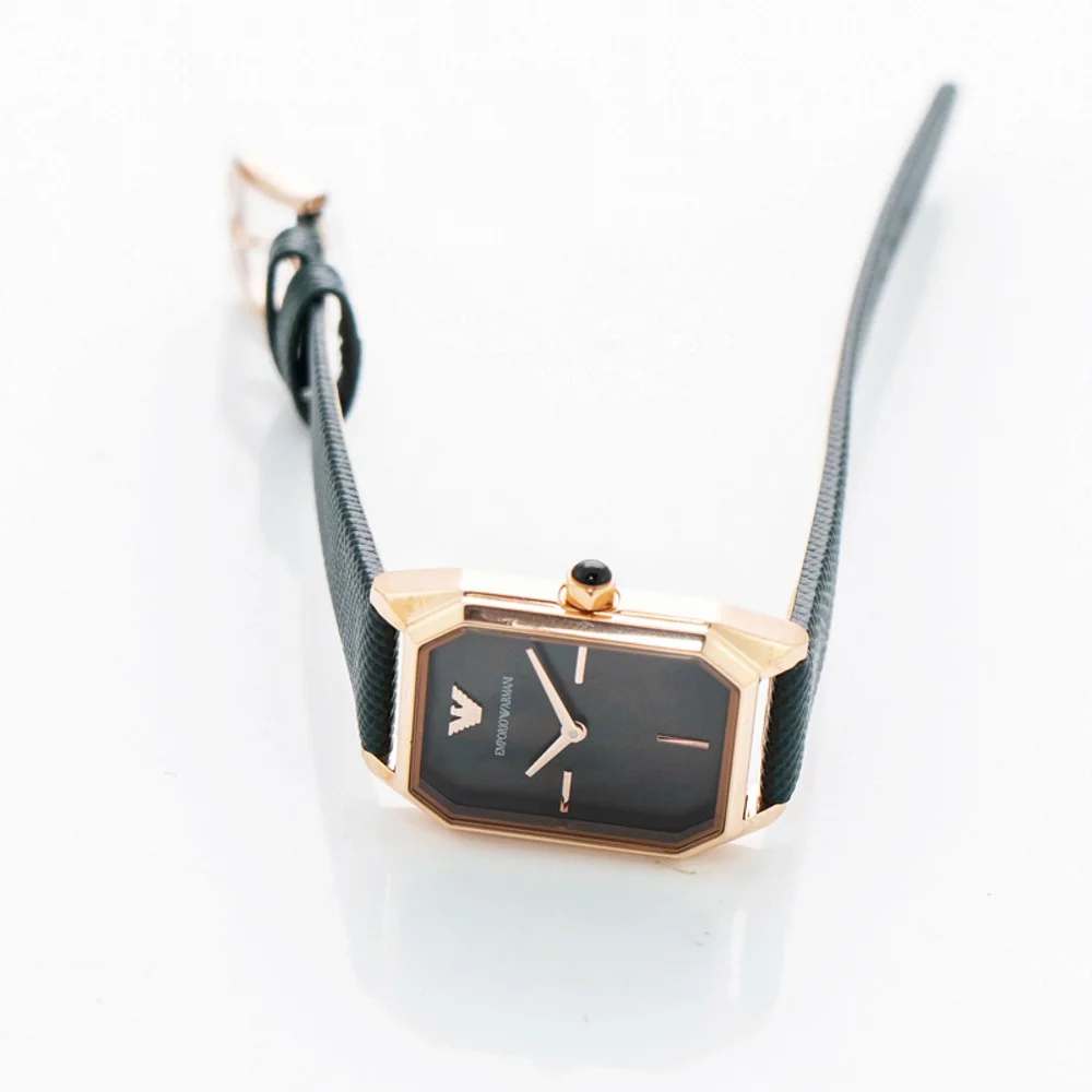 Emporio Armani Quartz Black Mother of Pearl Ladies Watch AR11149