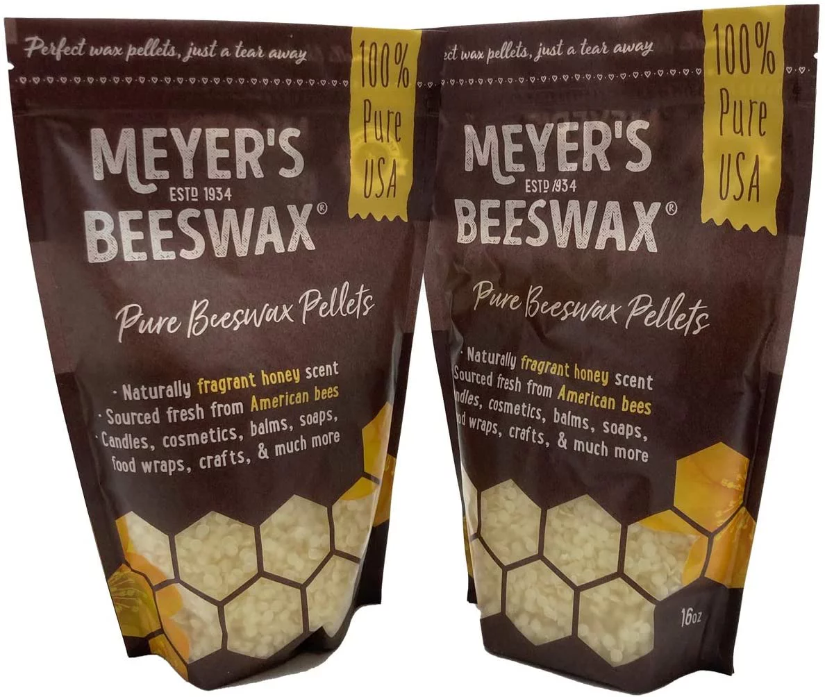 Meyer's Domestic USA Beeswax Not Imported, Additive Free Triple Filtered Pellets