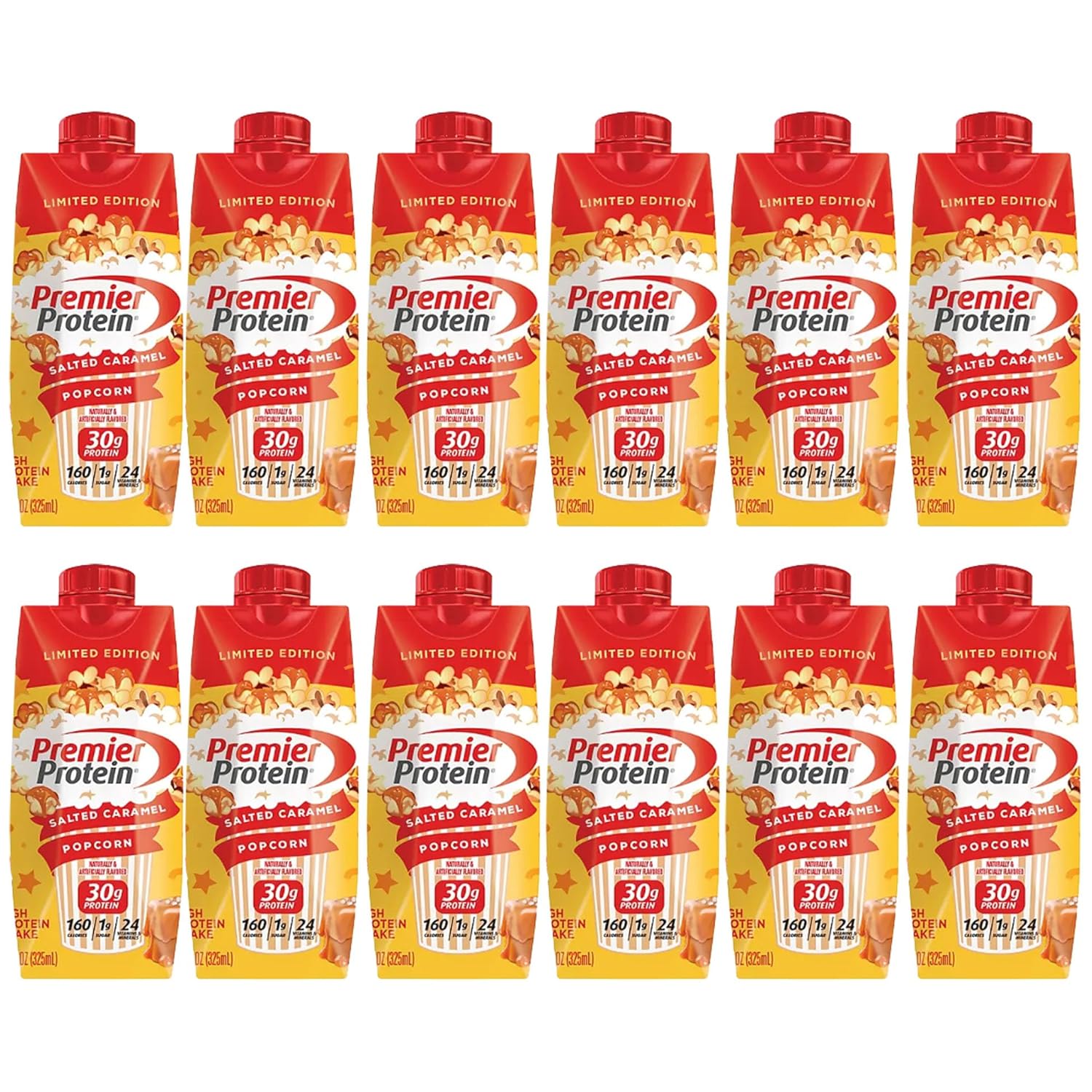 Protein Shake, Salted Caramel Popcorn (11 fl. oz., 12 pk.)