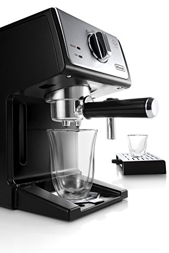 De'Longhi A-3220-RMB Espresso Cappuccino Maker Manual Frother, 9.6 x 7.2 x 11.9, Black