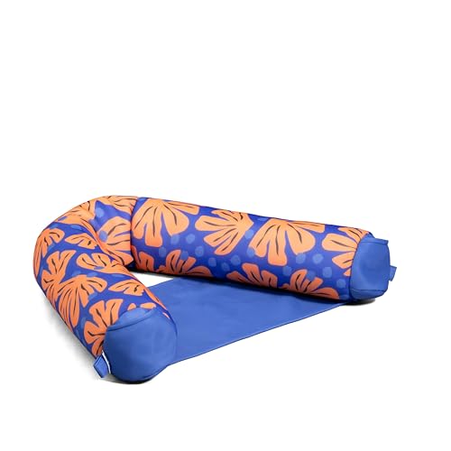 Big Joe Noodle Sling, No Inflation Needed, Pool Float with Armrests, Quick Draining Fabric, Cup Holder