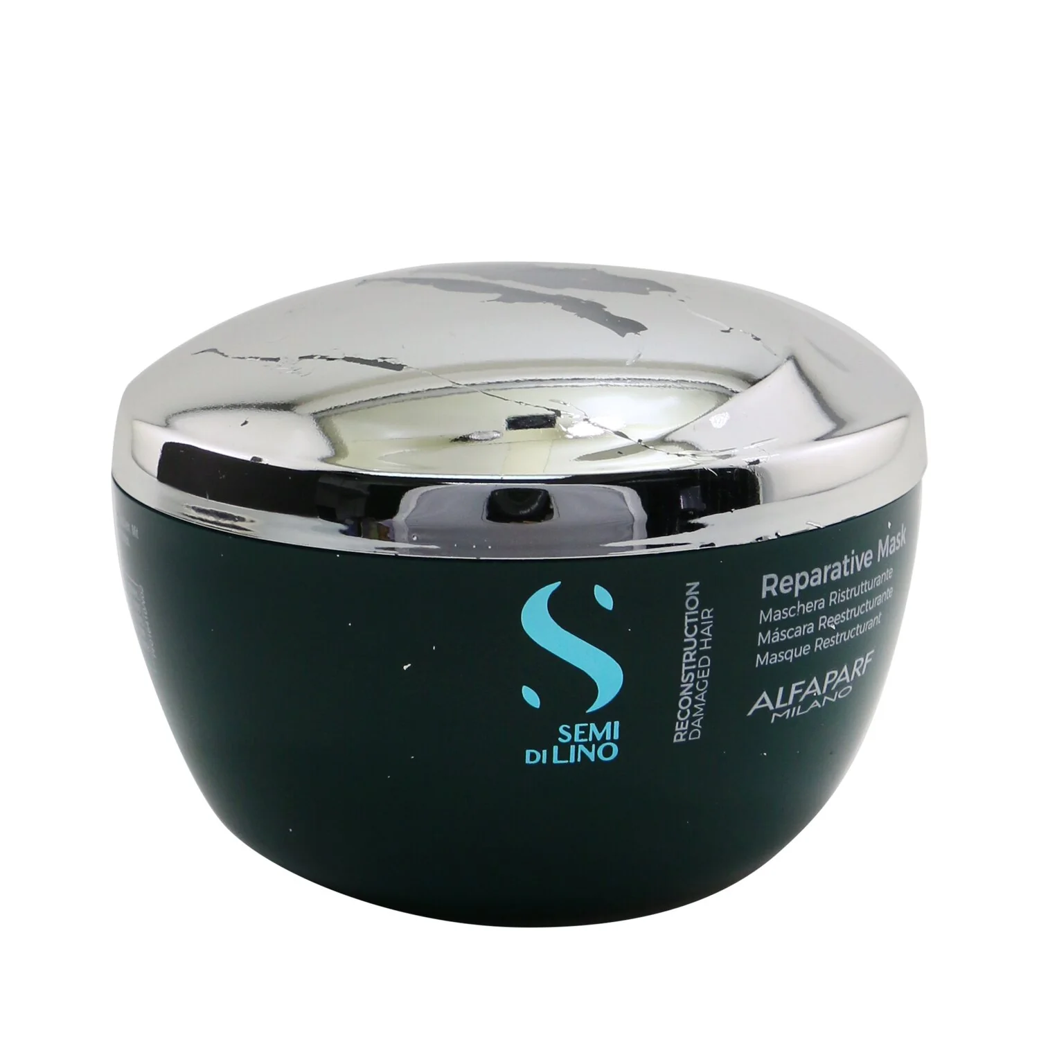 AlfaParf Semi Di Lino Reconstruction Reparative Mask - Damaged Hair (Packaging Slightly Defected)  200ml/6.88oz