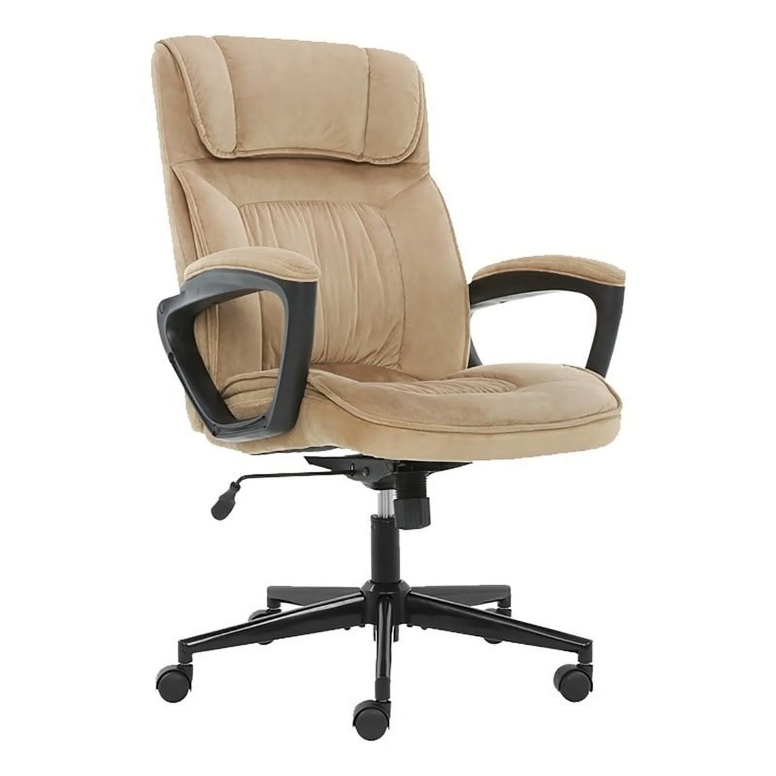 Pemberly Row Executive Office Chair in Velvet Coffee Microfiber