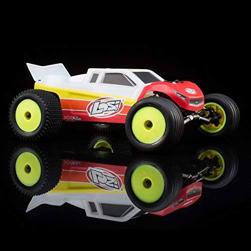 Losi RC Truck 1/18 Mini-T 2.0 2 Wheel Drive Stadium Truck Brushless RTR Ready-to-Run Red LOS01019T1