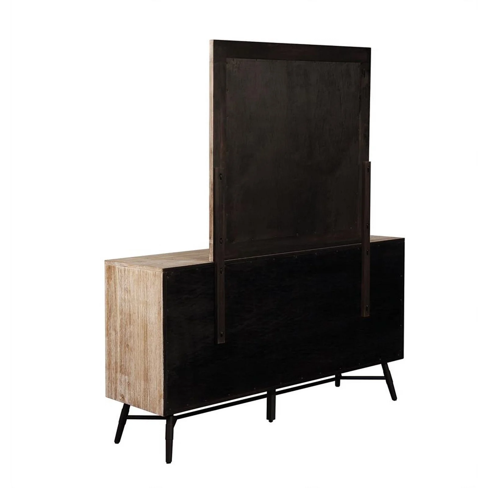 Pemberly Row 6-drawer Farmhouse Wood Dresser in Brown Finish