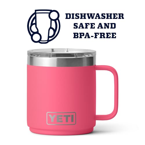 YETI Rambler 10 oz Stackable Mug, Vacuum Insulated, Stainless Steel with MagSlider Lid, Stainless