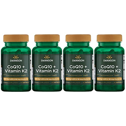 Swanson Ultra Coq10 + Vitamin K2 60 Sgels 3 Pack