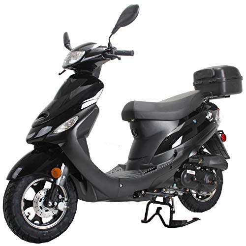 X-PRO Maui 50cc Moped with Electric/Kick Start, Rear Trunk, 10