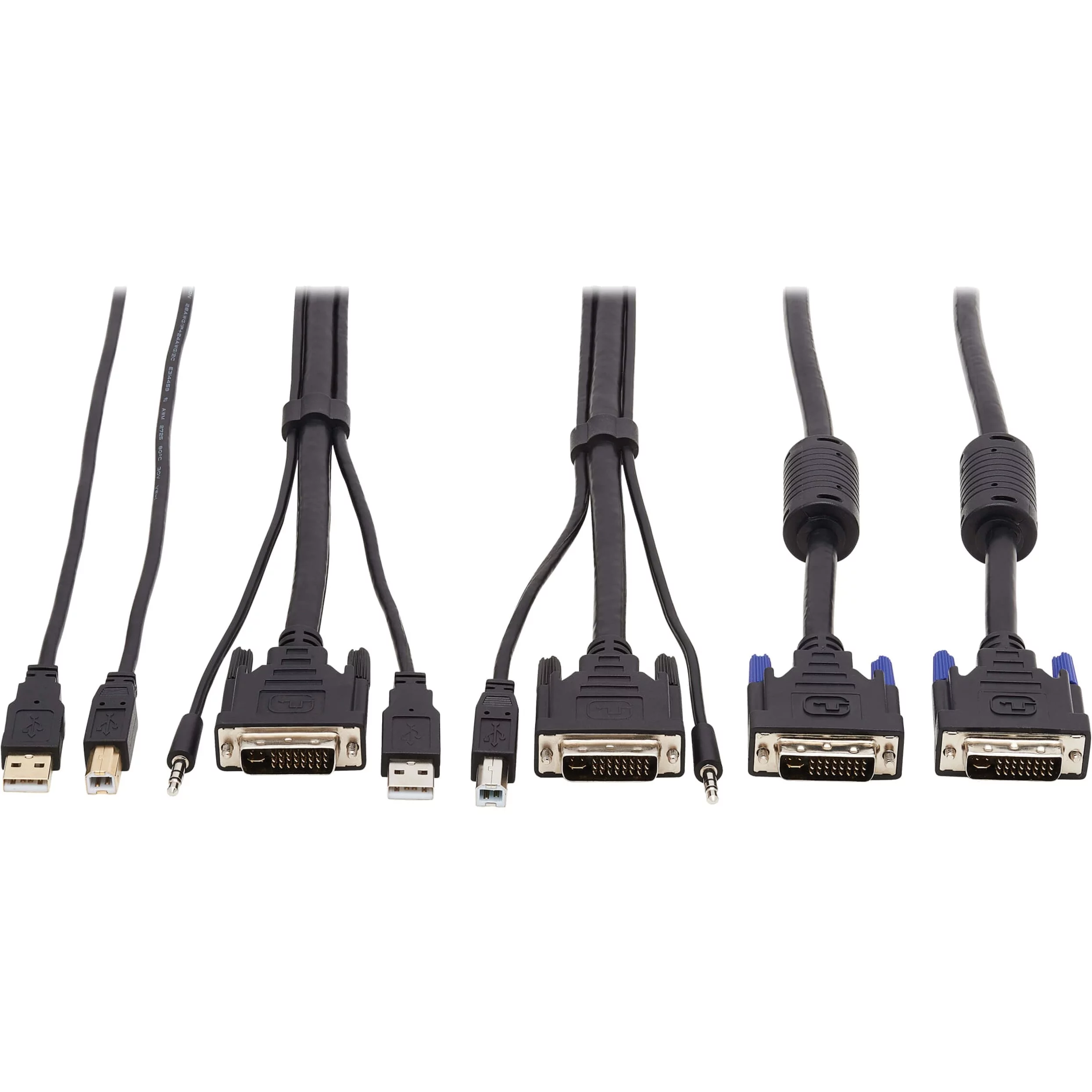 Tripp Lite P784-006-DVU KVM Cable - 6 ft KVM Cable for KVM Switch, Computer, Scanner, Monitor, Smart Card, Biometric Reader - First End: 1 x 24-pin DVI-I (Dual-Link) Male Video, First End: 1 x Mini-ph