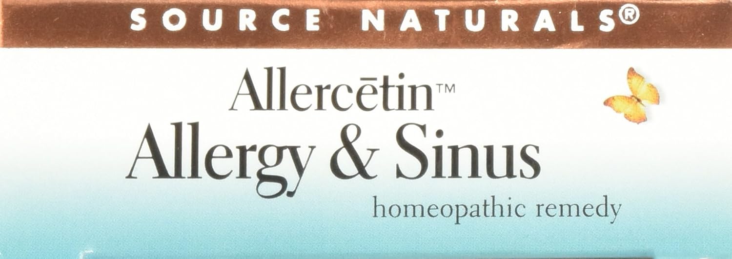 Source Naturals Allercetin Allergy & Sinus, Homeopathic Tablets, 48 tablets