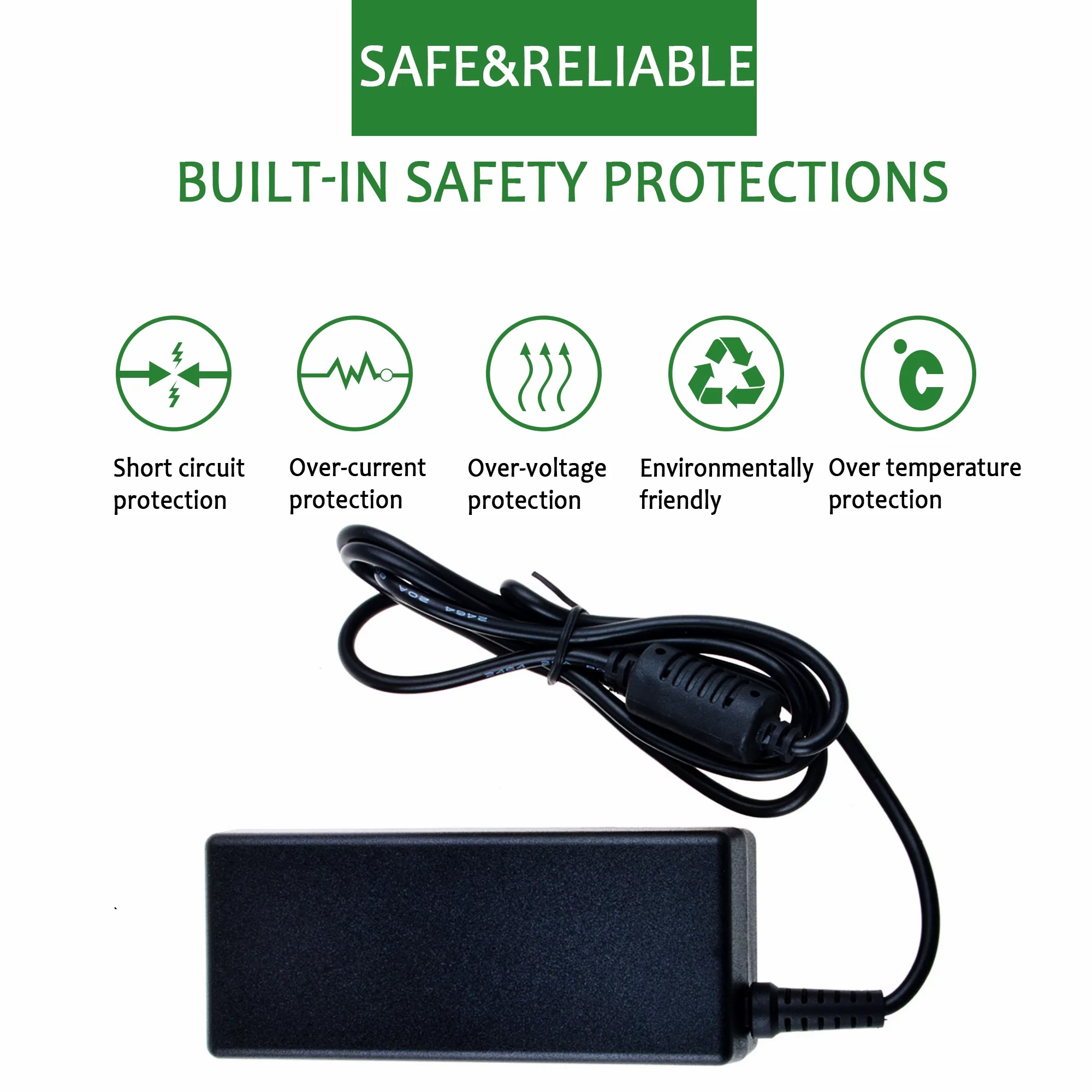 KONKIN BOO Compatible AC / DC Adapter Replacement for Asus A555LD-XX314H A555LD-XX313H,A555LD 90NB08G7-M00870,A555LD-XX380H 90NB0622-M05900 15.6 Laptop Notebook PC Charger