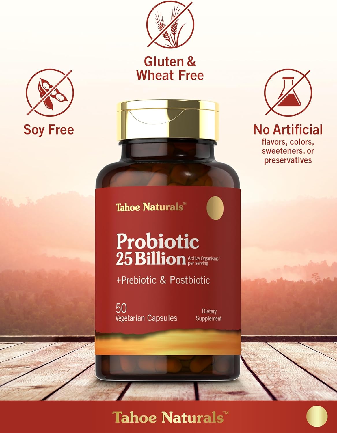 Carlyle Prebiotic, Probiotic & Postbiotic | 25 Billion CFU | 50 Powder Pills | Men and Women's Digestive Health | Vegetarian and non-GMO Supplement