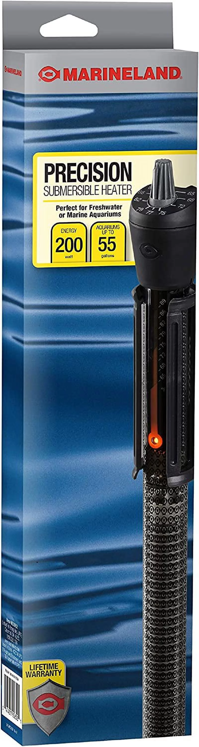 Marineland Precision Heater for Saltwater or Freshwater Aquariums 200-watt