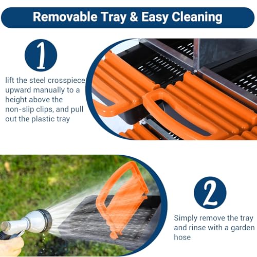 Chicken Nesting Box, 10 Hole 2 Layer Hen Nest Box with Legs, Roll Away Eggs Laying Boxes,Cleanable Pull Out Hen Roosting Boxes