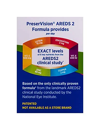 PreserVision AREDS 2 Vitamin & Mineral Supplement, Soft Gels 120 Ct.