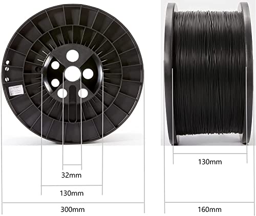 Polymaker PLA Filament, Black 3D Printing PLA Filament 1.75mm 1kg - PolyLite 3D Printer PLA Filament, Dimensional Accuracy +/- 0.03mm, Compatible with Most 3D Printer, Black