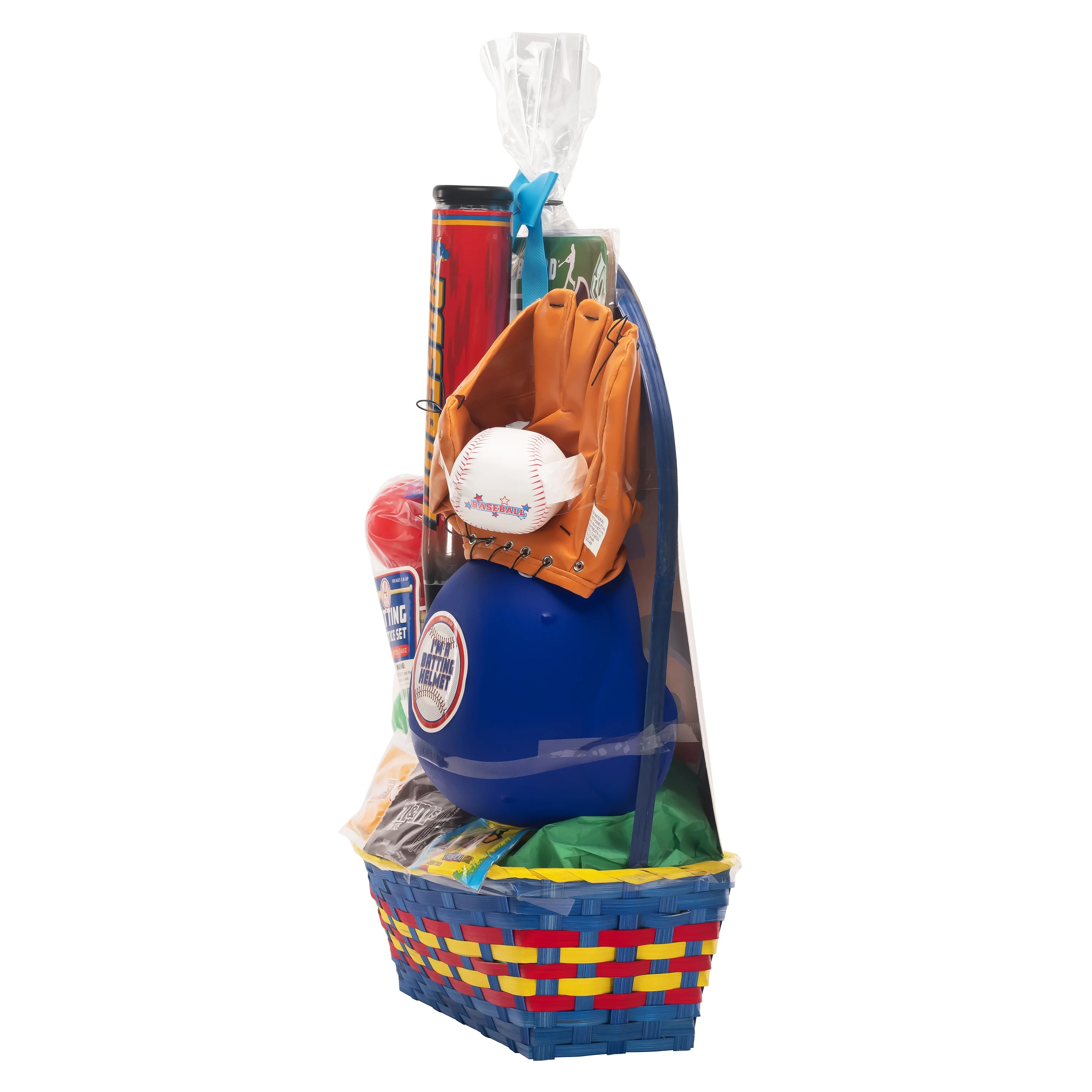 Easter Basket Gift Baseball Playset and Candies, Wondertreats