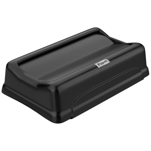 Trash Can Swing Lid,Compatible with 16/23 Gallon Slim Jim trash can with lid, Heavy Duty Plastic for Kitchen, Living Room, Outdoor Use,Pack of 2