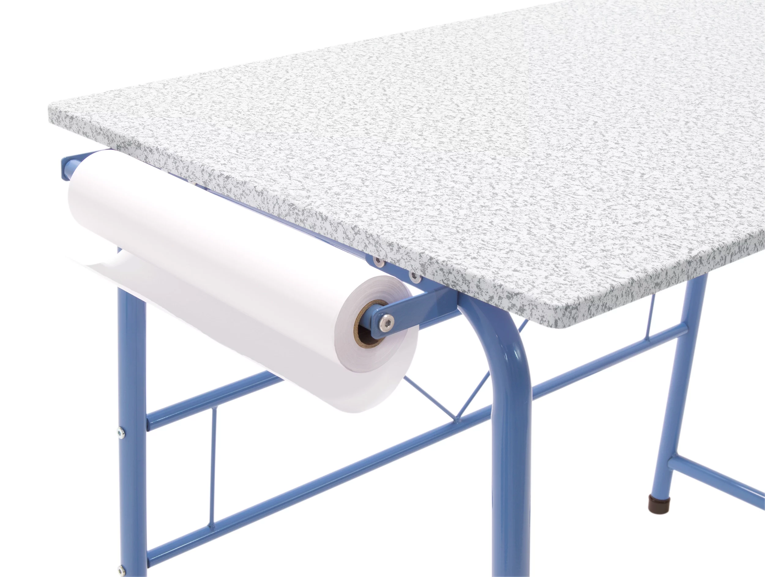 Studio Designs Project Center 2-Piece Metal Art Desk and Bench, Blue