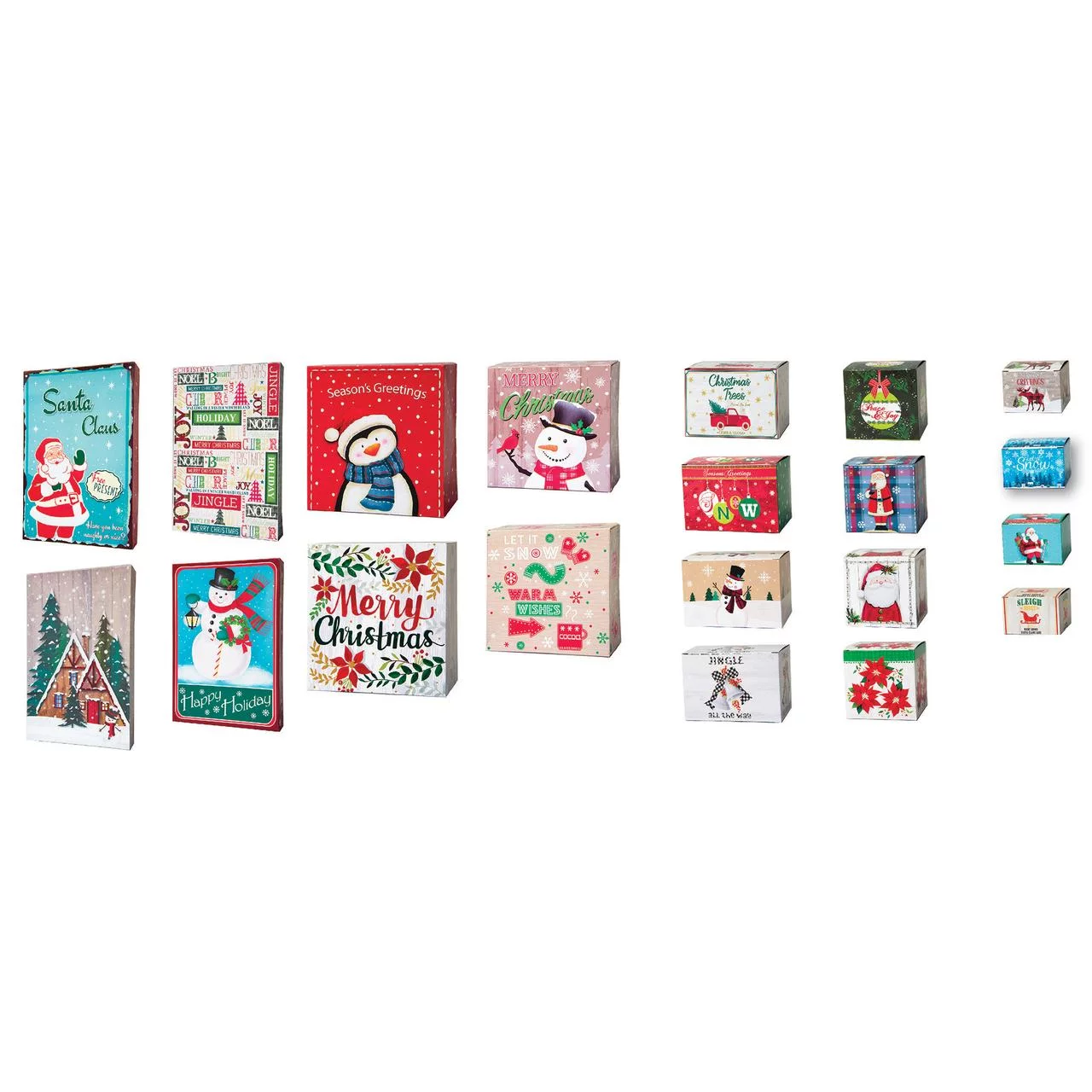 Pack of 20 Assorted Christmas Holiday Gift Boxes
