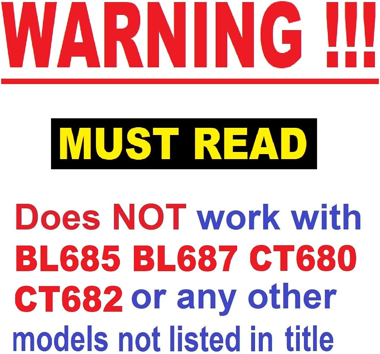 Replacement 64oz (8 Cup) Food Processor Bowl Only for Ninja Ninja BL680 BL680A BL681A BL682 BN801 BN805 BL910 Auto-iQ Duo Blender, Read