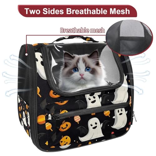 Halloween Pet Carrier Airline Approved Pet Carrier Bag Dog Carrier for Small Medium Cats Dogs Puppies Kitten