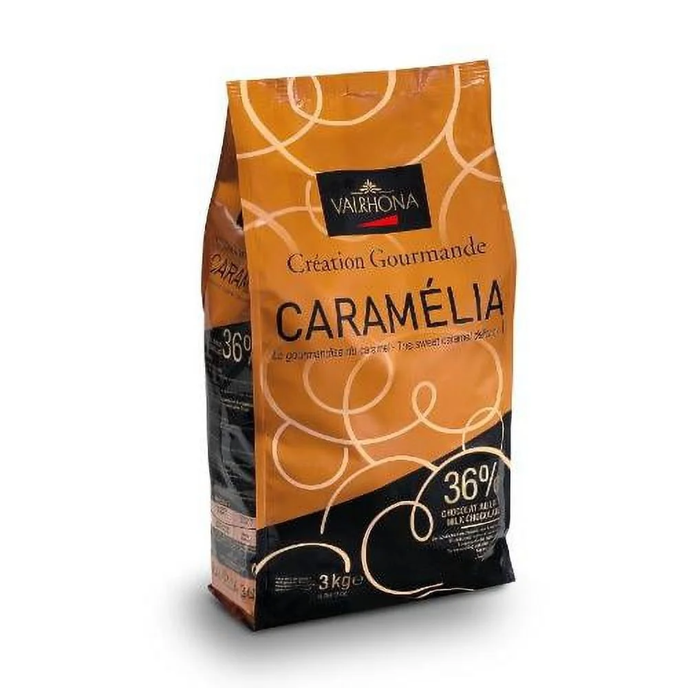 caramel chocolate pistoles - milk, 34%, caramelia - 1 bag, 6.6 lb
