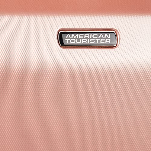 American Tourister Moonlight Hardside Expandable Luggage with Spinner Wheels, Blue Terazzo, 2-Piece Set (20/28)