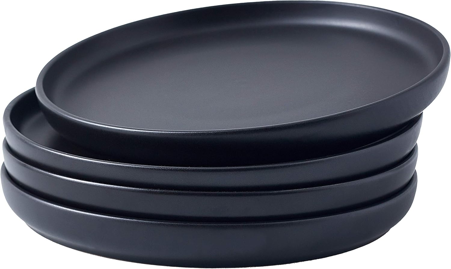Bruntmor Elegant Matte 11-inch Ceramic Restaurant Large Round Serving Plates for Brunch and Pre-Seasoned 2 In 1 Cast Iron Pan 5 Quart Double Dutch Oven Set and Domed 10 inch 1.6 Quart Skillet Lid