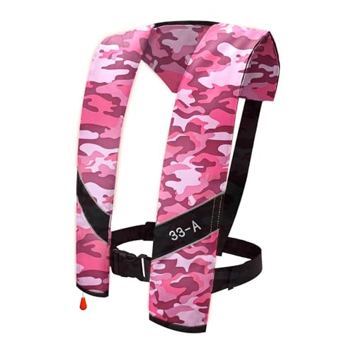 Automatic Inflatable Life Jacket|Life Vest for Adults|PFD Low Profile|Supports up to 330 lbs