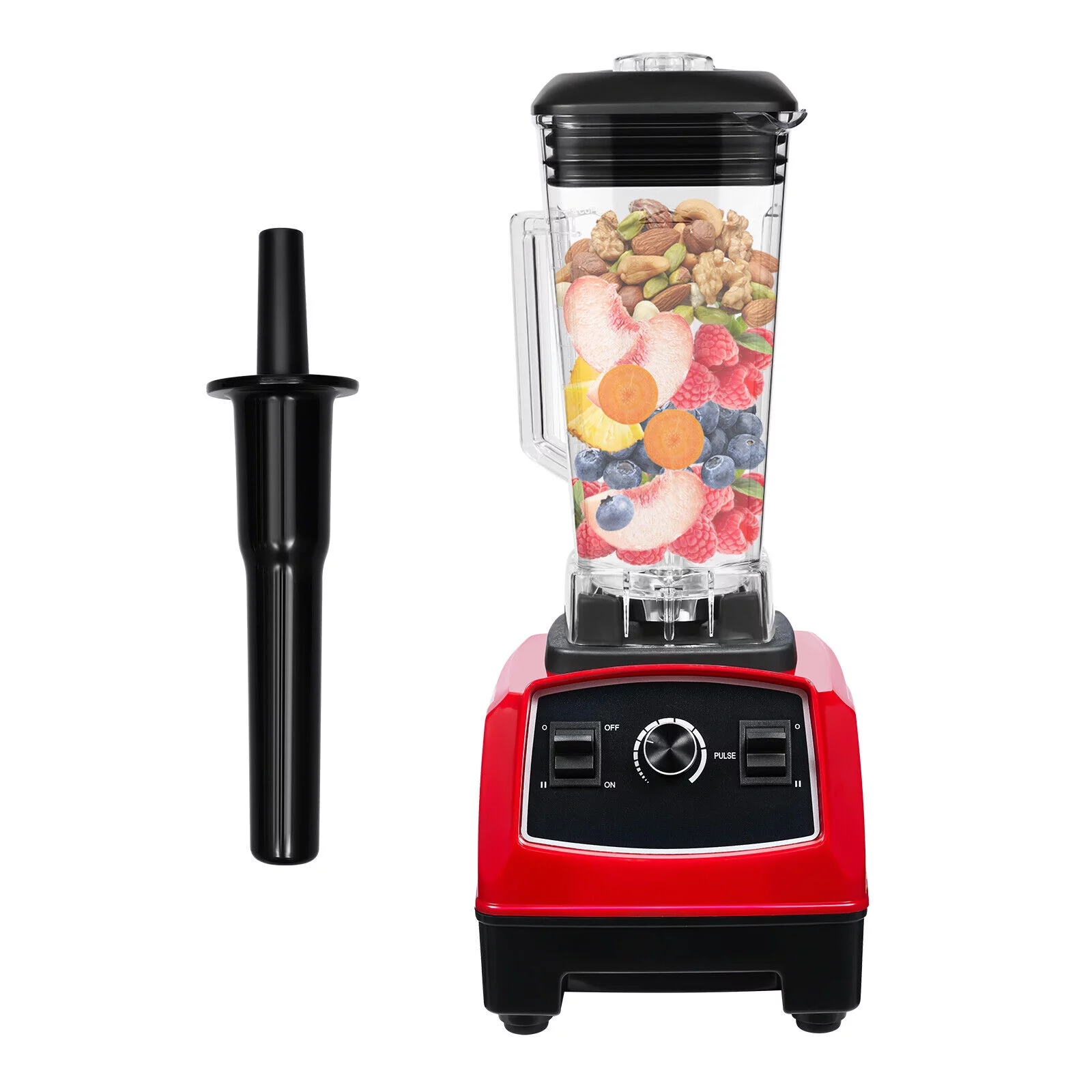 2L Countertop Blender Juicer Food Crusher Household Smoothie Mixer Milkshake Machine 2200W 110V