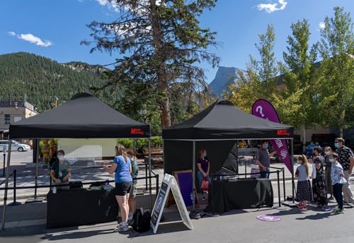 MASTERCANOPY Durable Pop-up Canopy Tent with 1 Sidewall (10'x10',White)