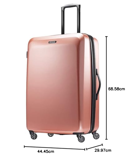 American Tourister Moonlight Hardside Expandable Luggage with Spinner Wheels, Blue Terazzo, 2-Piece Set (20/28)