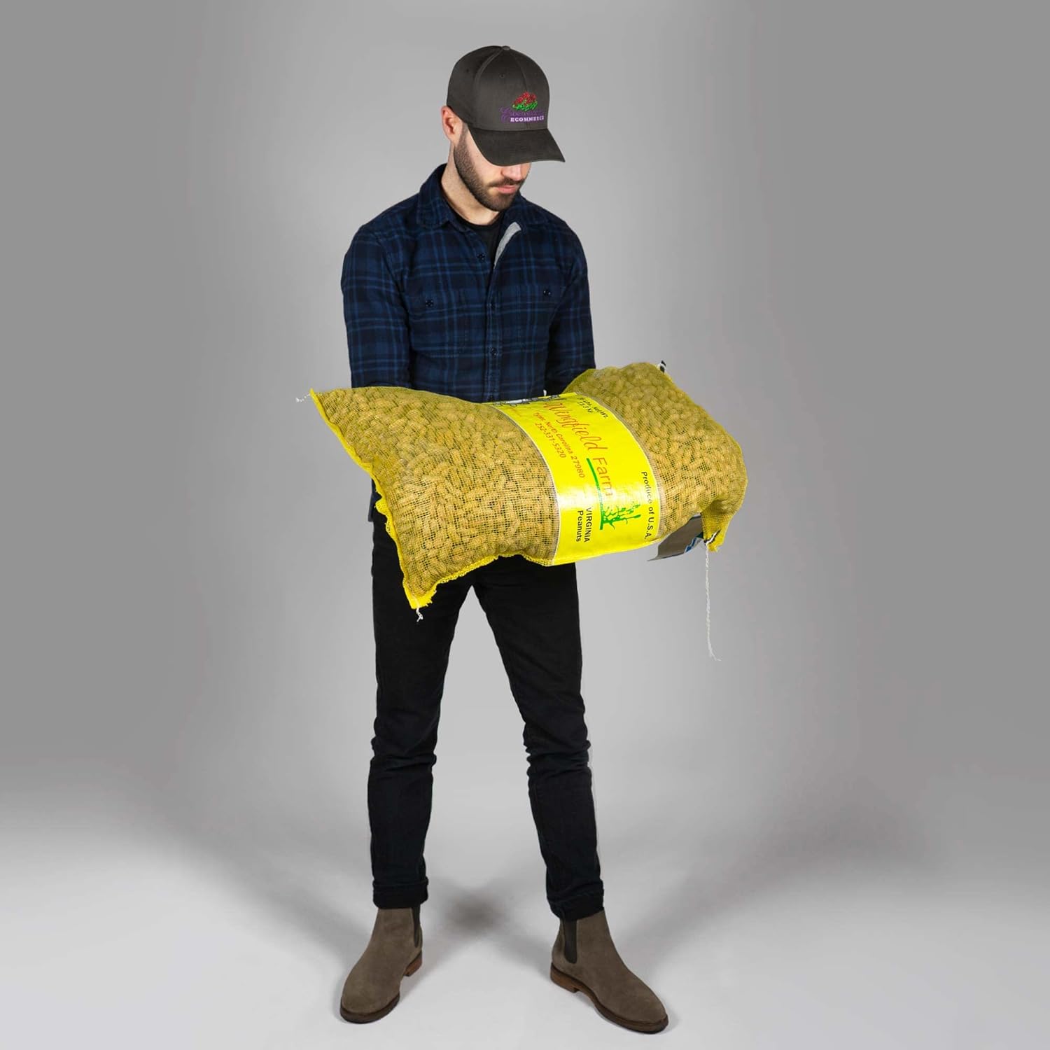 Wingfield Farm 25 Pound Virgin In Shell Raw Peanuts (Two 25lb Bag)