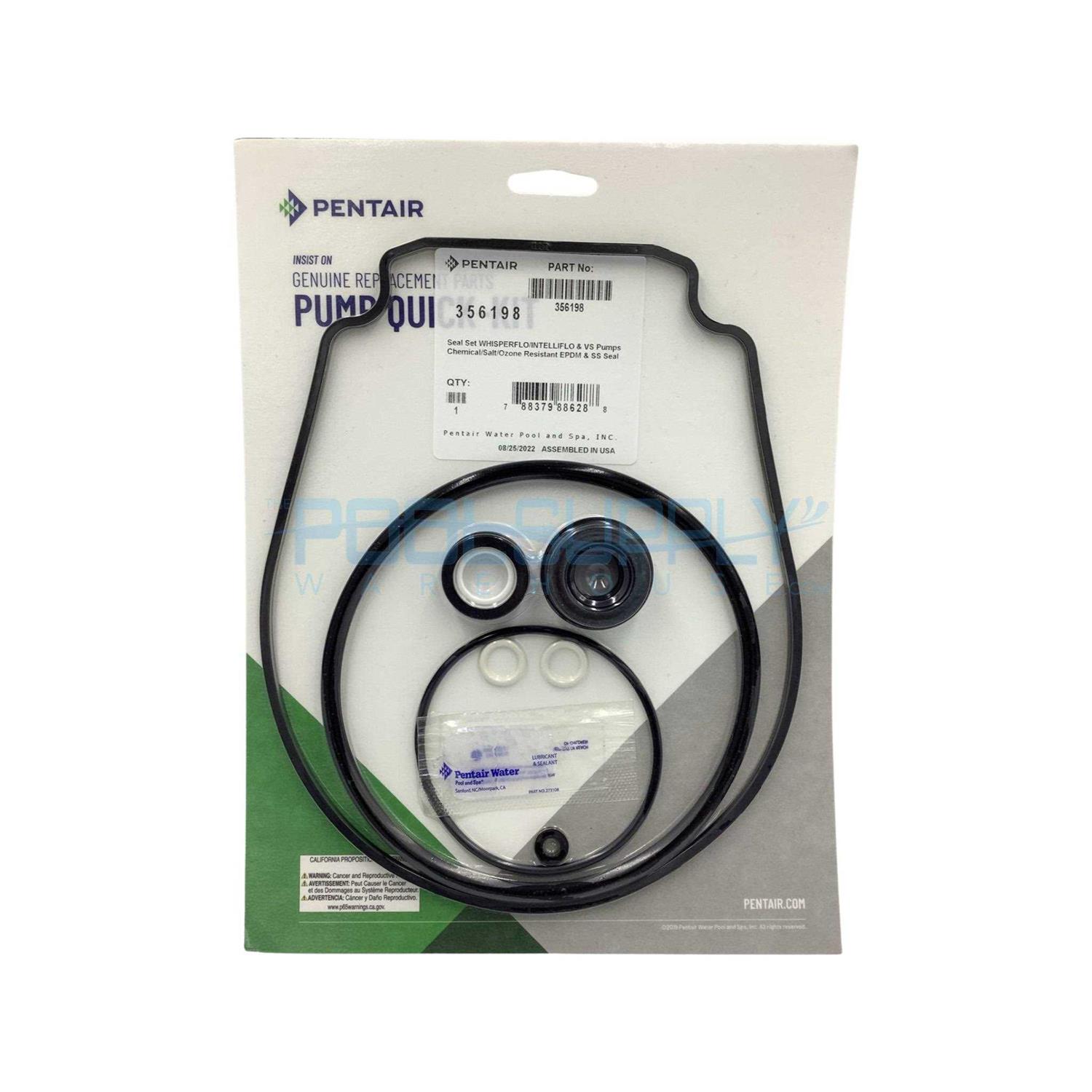 356198 Pentair Seal Kit WhisperFlo IntelliFlo