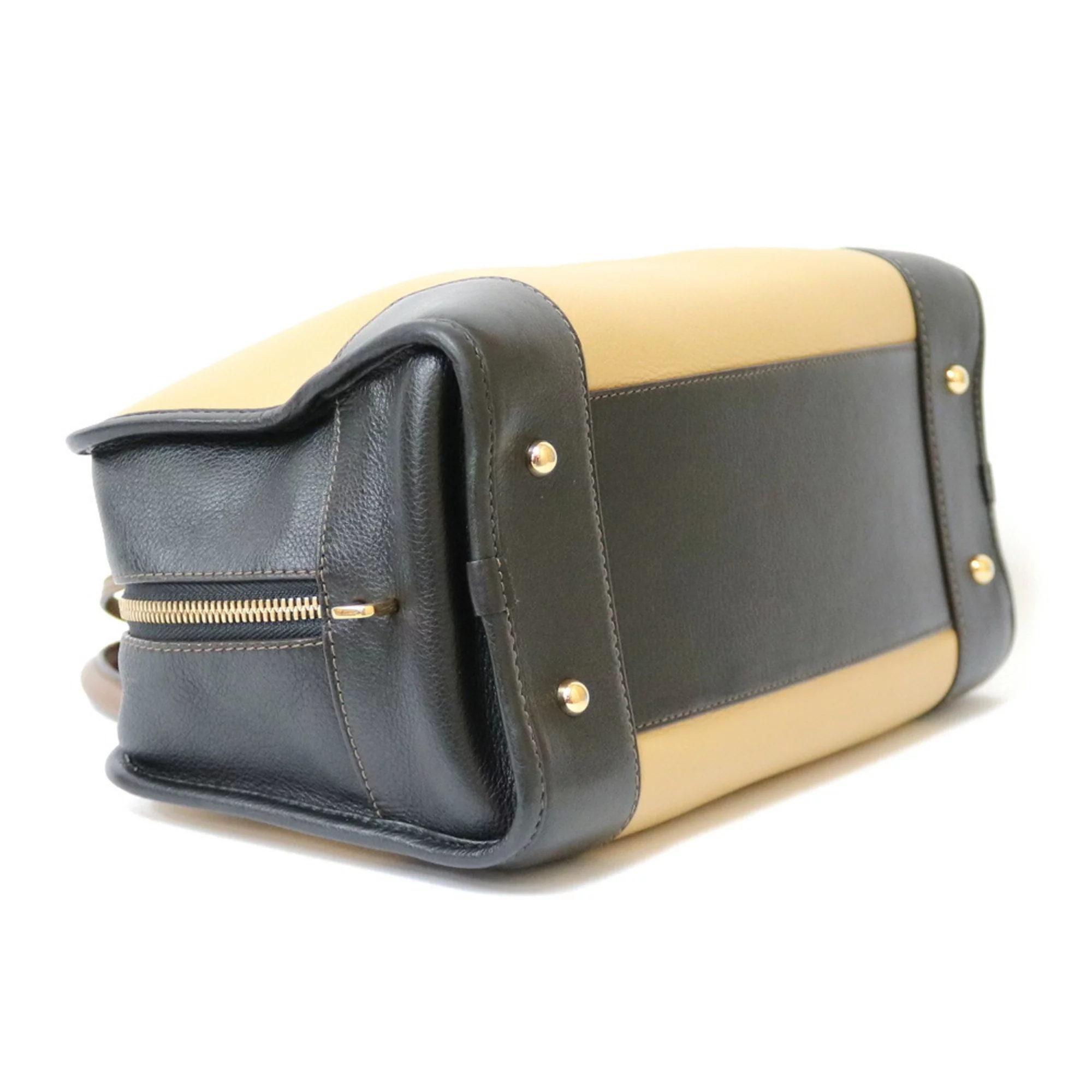 Pre-Owned LOEWE Loewe Handbag Amazona 28 Beige Brown Women's Leather (Good)