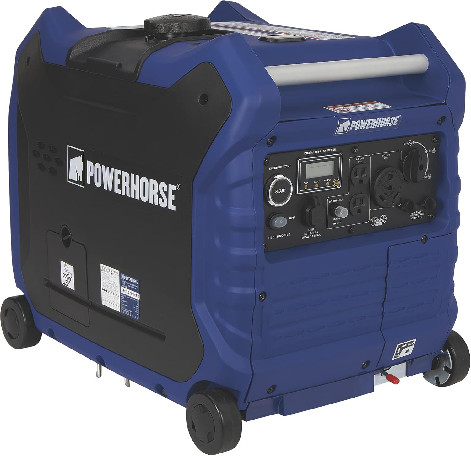 Powerhorse Inverter Generator - 4500 Surge Watts, 3500 Rated Watts, Electric Start, EPA and CARB Compliant, Model# LC4500i Pack of 2