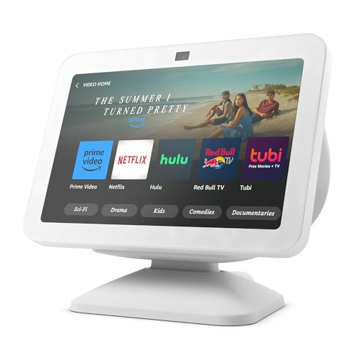 Echo Show 8 (3rd Gen) Adjustable Stand with USB-C Charging Port | Charcoal